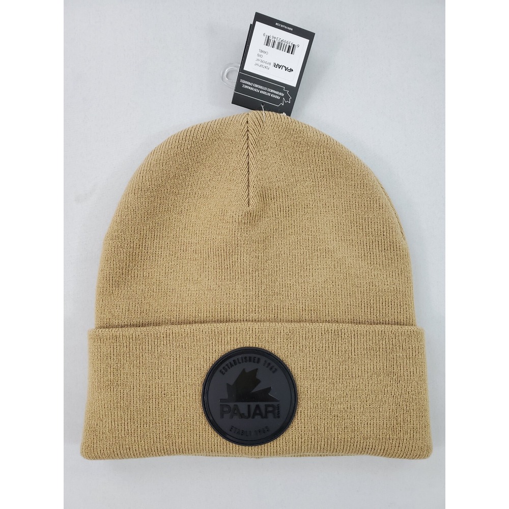 Pajar Canada Men Unisex Bayshore Hat P2A733F1HT Camel Acrylic Beanie One Size